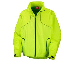 Spiro SP185 - Unisex Crosslite Trail & Track Jacket Verde lime fluo