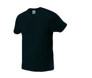 Starworld SW300 - T-shirt tecnica da uomo con maniche raglan Nero