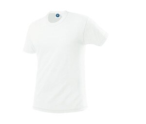 Starworld SW380 - Maglietta da uomo 100% cotone pesante Bianco