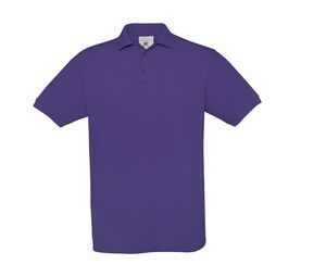 B&C BC410 - Polo da uomo in cotone zafferano Purple