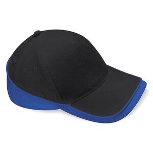 Beechfield BF171 - Cappellino Teamwear a 5 pannelli Black/Royal