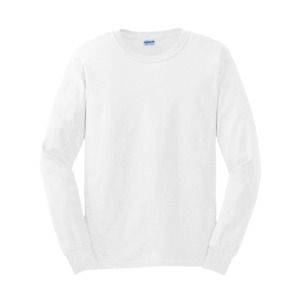 Gildan GN186 - T-shirt da uomo a maniche lunghe Ultra-T Bianco