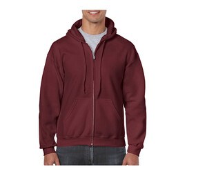 Gildan GN960 - Felpa con cappuccio da uomo con zip grande