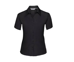 Russell Collection JZ57F - Camicia da donna a manica corta Ultimate Non-Iron