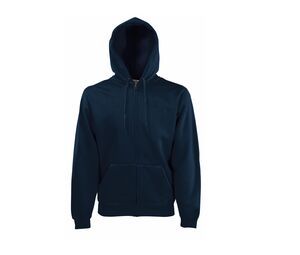 Fruit of the Loom SC274 - Felpa da uomo con zip grande Deep Navy