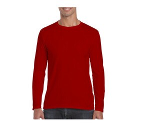 Gildan GN644 - T-shirt manica lunga da uomo Rosso
