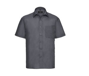 Russell Collection JZ935 - Camicia da uomo in popeline