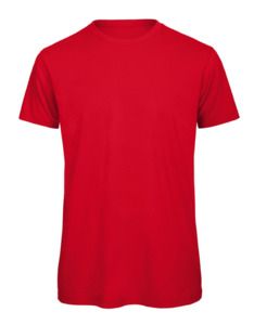 B&C BC042 - T-shirt da uomo in cotone biologico Rosso