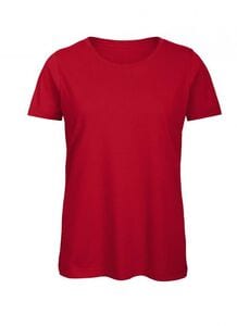 B&C BC043 - T-shirt da donna in cotone biologico Rosso