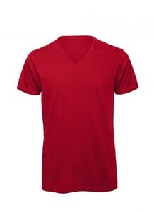 B&C BC044 - T-shirt da uomo in cotone biologico Rosso
