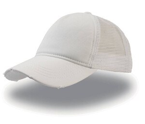 Atlantis AT082 - Cappellino Rapper Destroyed White/White