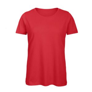 B&C BC02T - Maglietta da donna 100% cotone Rosso