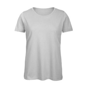 B&C BC02T - Maglietta da donna 100% cotone Grigio medio melange