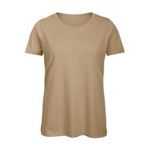 B&C BC02T - Maglietta da donna 100% cotone Sabbia