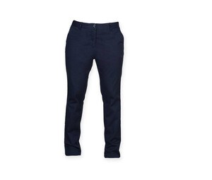 Front row FR605 - PANTALONI DA DONNA ELASTICIZZATI CHINO Blu navy