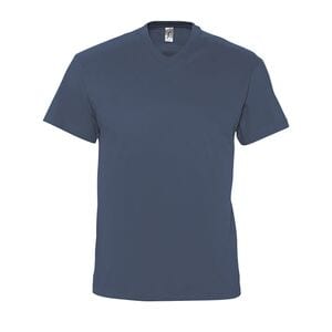 SOL'S 11150 - VICTORY T Shirt Uomo Scollo A "V" Denim
