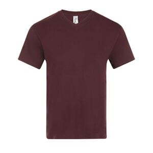 SOL'S 11150 - VICTORY T Shirt Uomo Scollo A "V" Rosso Borgogna