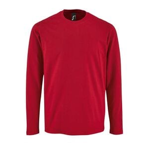 SOL'S 02074 - Imperial LSL MEN T Shirt Uomo Manica Lunga Rosso