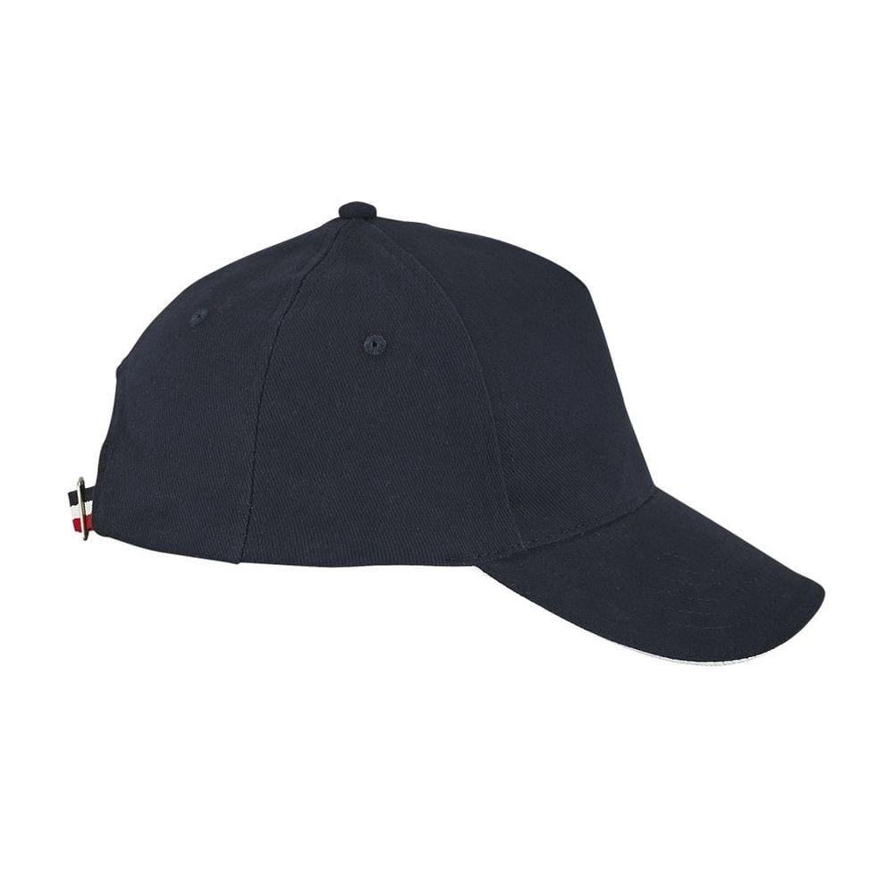 SOL'S 02116 - Longchamp Cappellino Adulto A 5 Pannelli Tricolore