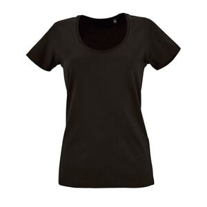SOL'S 02079 - Metropolitan T Shirt Donna Ampia Scollatura Nero profondo