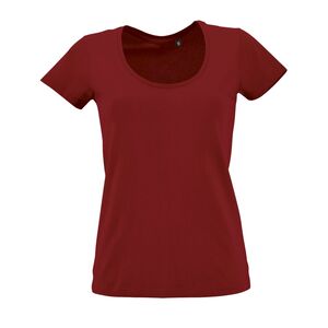 SOL'S 02079 - Metropolitan T Shirt Donna Ampia Scollatura Rosso tango