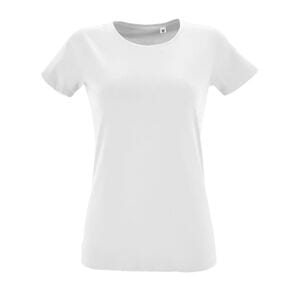 SOL'S 02758 - Regent Fit Women T Shirt Donna Slim Girocollo Manica Corta Bianco