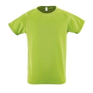 SOL'S 01166 - SPORTY KIDS T Shirt Bambino Manica A Raglan Verde mela