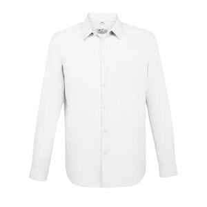 SOL'S 02922 - Baltimore Fit Camicia Uomo Popeline Manica Lunga Bianco