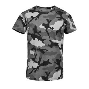 SOL'S 01188 - Camo Men T Shirt Uomo Girocollo Mimetico grigio