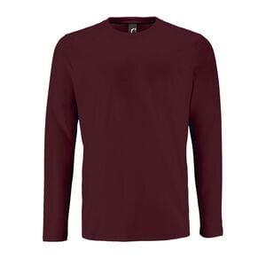 SOL'S 02074 - Imperial LSL MEN T Shirt Uomo Manica Lunga Rosso Borgogna