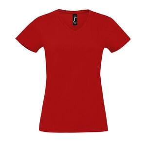 SOL'S 02941 - Imperial V Women T Shirt Donna Scollo A «V» Rosso
