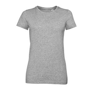 SOL'S 02946 - Millenium Women T Shirt Donna Girocollo Grigio medio melange