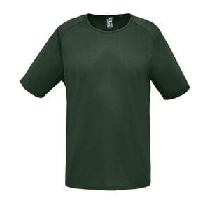 SOL'S 11939 - SPORTY T Shirt Uomo Manica A Raglan Verde bosco