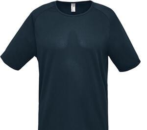 SOL'S 11939 - SPORTY T Shirt Uomo Manica A Raglan Blu petrolio