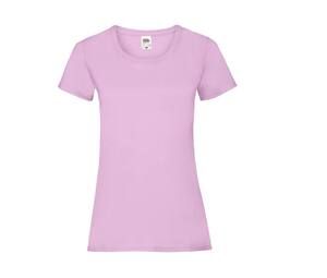 Fruit of the Loom SC600 - T-shirt da donna in cotone Lady-Fit Light Pink