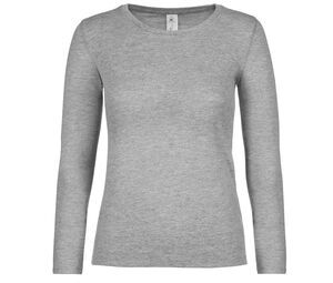 B&C BC06T - T-shirt manica lunga da donna Sport Grey