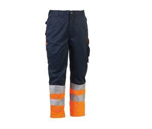 Herock HK012 - Pantaloni Olympus Navy/Fluorescent Orange