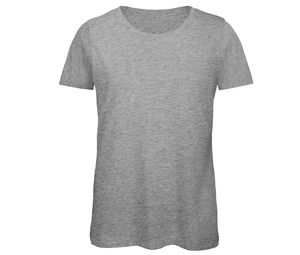 B&C BC043 - T-shirt da donna in cotone biologico Sport Grey