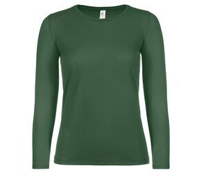 B&C BC06T - T-shirt manica lunga da donna Verde bottiglia