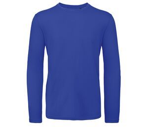 B&C BC070 - T-shirt da uomo a maniche lunghe in cotone biologico Cobalt Blue