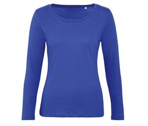 B&C BC071 - T-Shirt a manica lunga da donna 100% cotone biologico Cobalt Blue