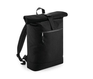 Bag Base BG286 - Zaino con cerniera a rullo in materiali riciclati Black