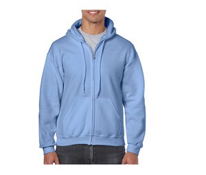 Gildan GN960 - Felpa con cappuccio da uomo con zip grande Carolina Blue