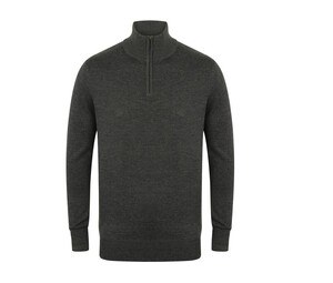 Henbury HY729 - Maglione con zip sul collo