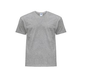 JHK JK145 - T-shirt da uomo girocollo Madrid Grigio medio melange