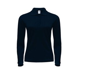 JHK JK216 - Polo 200 Donna a maniche lunghe Blu navy