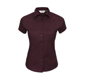 Russell Collection JZ47F - Camicia a maniche corte da donna