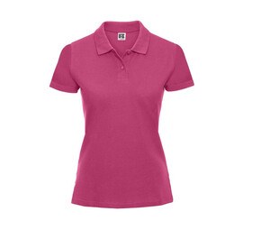 Russell JZ69F - Polo da donna in piquet 100% cotone Fucsia