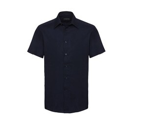 Russell Collection JZ923 - Camicia Oxford aderente Bright Navy