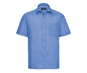 Russell Collection JZ935 - Camicia da uomo in popeline Corporate Blue